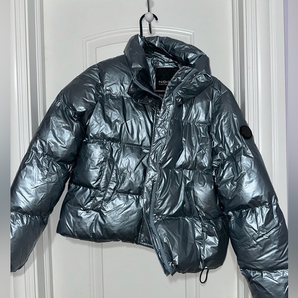 Noize Coco M puffer jacket blue metallic like new condition - Picture 2 of 4